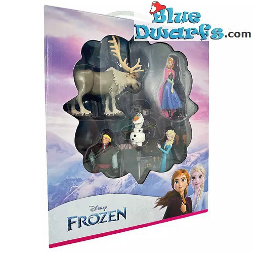 Frozen speelset met 5 figuurtjes - o.a. Elsa, Sven en Olaf (Bullyland, 4-10cm)