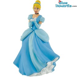 Assepoester met muiltje - Speelfiguurtje met blauwe jurk - Bullyland Disney -7cm