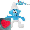 Juguete de peluche pitufos: Pitufo fortachón con tatuaje (+/- 20 cm)