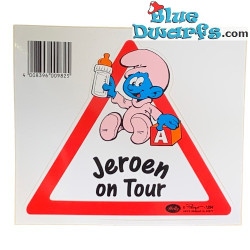 Pegatinas los pitufos - nombre aleatorio - On tour - 14x12cm - 1994