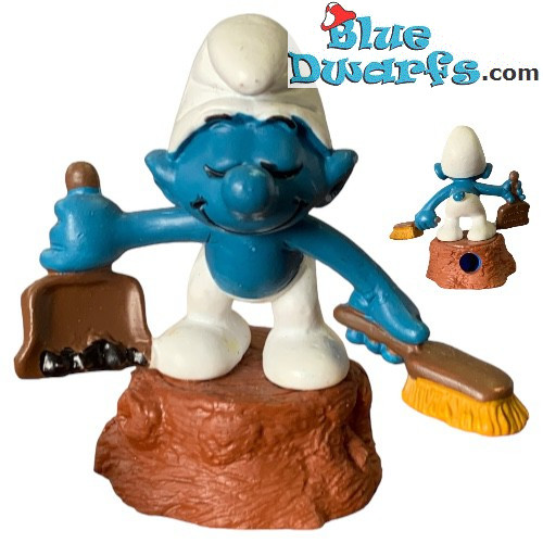 20189: Tidy Smurf - pencil sharpener - light brown - Schleich - 5,5cm