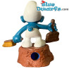20189: Balayette Schtroumpf - taille-crayon - marron clair - Schleich - 5,5cm