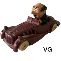 Gargamel in purple car - Gargamobile - 8cm - VG