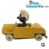 Boze smurf in gele auto ESCI (smurf zwart, G)