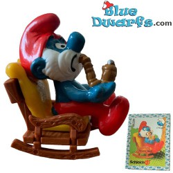 40228: Papa Smurf in Rocking chair  - MINT IN BOX/ NEW STYLE -  - Schleich - 5,5cm