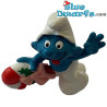 51907: Kerstsmurf op zuurstok (Zonder koord) - Schleich - 5,5cm