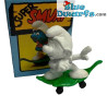 40204: Skateboard Fahrer Schlumpf (Super Schlumpf) - Schleich - 5,5cm