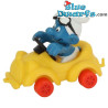 40210: Driver Smurf  - yellow car -  (Supersmurf) - Schleich - 5,5cm