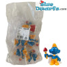 20074: Koning smurf - 5 stuks - Donkergeel - Schleich CE - 5,5cm - in plastic zakje