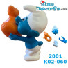 Smurf with inflatable duck - Ferrero Kinder Suprise - 2001- 5cm