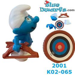 Pitufo arquero - Ferrero Kinder Suprise - 2001- 5cm