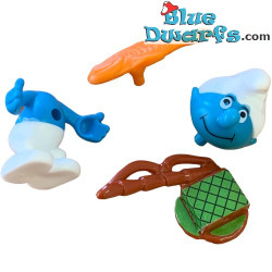 Pêcheur Schtroumpf -  Ferrero Kinder Suprise - 2001- 5cm