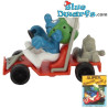 40218: Pitufo con kart  - SUPER SCHLUMPF SMURF!! -  (Super Pitufo/ MIB) - Schleich - 5,5cm