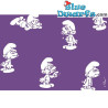 Tarjeta postal: Pitufo con gafas VIOLETA (15 x 10,5 cm)