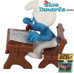40220: Pitufo estudiante con lápiz (Super Pitufo/ MIB) - Schleich - 5,5cm