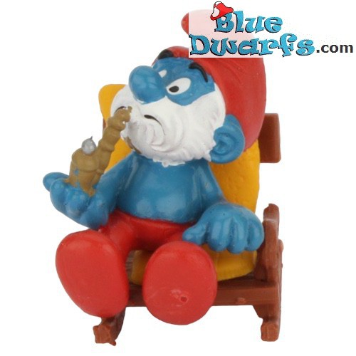 40228: Papa Smurf in Rocking chair (Supersmurf) - Schleich - 5,5cm
