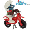 40231: Motorcross Smurf  - white -  (Supersmurf) - Schleich - 5,5cm