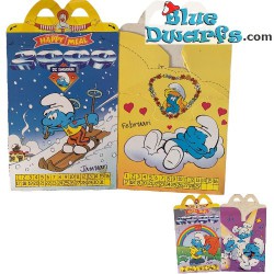 Mc Donalds Happy Meal bag - The smurfs box - January February March  - 2000