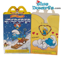 Mc Donalds Happy Meal boîte - Les schtroumpfs - janvier février mars - 2000