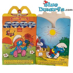 Mc Donalds Happy Meal bag - The smurfs box - April May June  - 2000