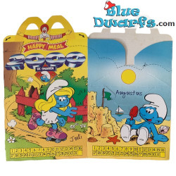Mc Donalds Happy Meal boîte - Les schtroumpfs - Juillet - Août - Septembre - 2000