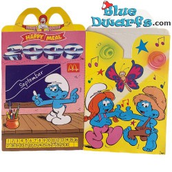 Mc Donalds Happy Meal bag - The smurfs box - July - August - September  - 2000