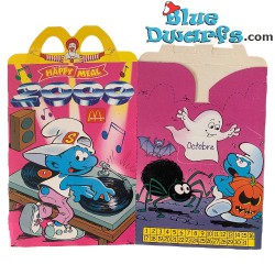 Mc Donalds Happy Meal bag - The smurfs box - October November December  - 2000
