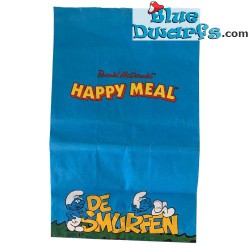 Mc Donalds Happy Meal - box - Smurf Paper bag - Schleich - 1998