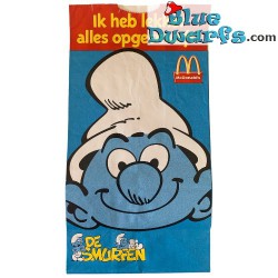 Mc Donalds Happy Meal - box - Smurf Paper bag - Schleich - 1996