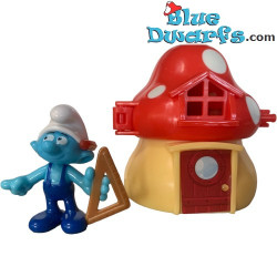 Maison de Schtroumpf Bricoleur - Ferrero Kinder Suprise 2016 - 7cm