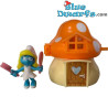 Schlumpfine mit kamme Schlumpfhaus - orange  -  Ferrero Kinder Suprise Ü-Ei - 2016 - 7cm