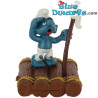 40246: Smurf op vlot  (Supersmurf) MIB - Schleich - 5,5cm