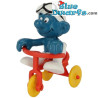 40203: Dreiradfahrer Schlumpf  - SUPER SCHLUMPF SMURF!! -  (Super schlumpf/ MIB) - Schleich - 5,5cm