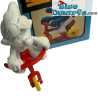 40203: Pitufo con triciclo  - SUPER SCHLUMPF SMURF!! -  (Super Pitufo/ MIB) - Schleich - 5,5cm