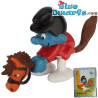 40214: Smurf on Hobby horse (MIB) - Schleich - 5,5cm