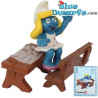 40259: Smurfin in Schoolbank (Supersmurfin) - Schleich - 5,5cm