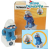 BE010/40266: Zwemmer smurf reclamesmurf met Belgische vlag (20736, 2012) - Schleich - 5,5cm