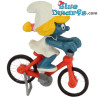 40236: Smurfin op fiets (Supersmurf/ MIB) - Schleich - 5,5cm