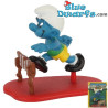 40511: Puffo Salto Ostacoli  - SCHLUMPFIADE -  (Super Puffo/ MIB) - Schleich - 5,5cm
