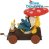 40232: Schlumpf im Baumstammauto (Super Schlumpf) - Schleich - 5,5cm