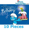 10x Tarjeta postal 2018: Happy Birthday (15 x 10,5 cm)