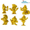 Set of 6 YELLOW smurfs (20017/20037/20042/20054/20075/20098) - Schleich - 5,5cm