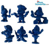 6 x Schlumpf DUNKELBLAU (20017/20037/20042/20054/20075/20098) - Schleich - 5,5cm