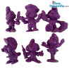 6 schtroumpfs (VIOLET) (20017/20037/20042/20054/20075/20098) - Schleich - 5,5cm