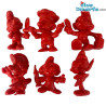 Set of 6 red smurfs (20017/20037/20042/20054/20075/20098) - Schleich - 5,5cm