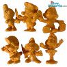 Set van 6 ORANJE smurfen (20017/20037/20042/20054/20075/20098) - Schleich - 5,5cm