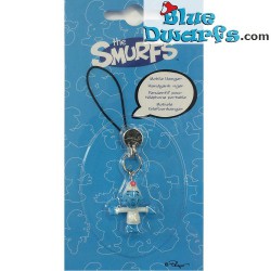 Plastic smurfen hanger: Smurf met slaapmuts
