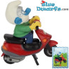 40253: Puffo con Motorino rosso (Super puffo/ MIB) - Schleich - 5,5cm