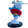 Frileux Schtroumpf avec écharpe rouge - Blue Resin 2023  - Résine figurine - 11 cm