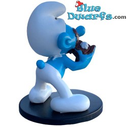 Puffo golosone -Blue Resin 2023 -  resina - figurina / Statuea puffi - 11 cm